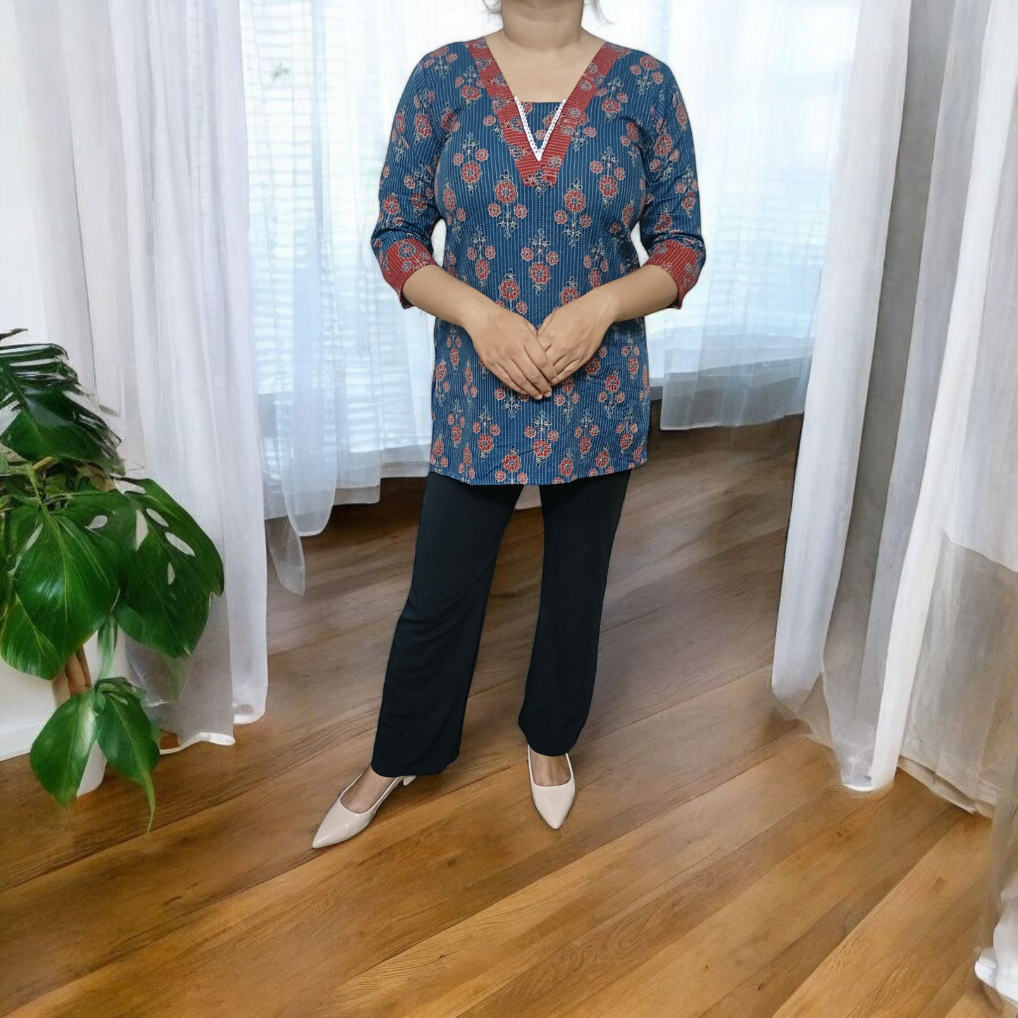 Blue Ember - Short Kurti
