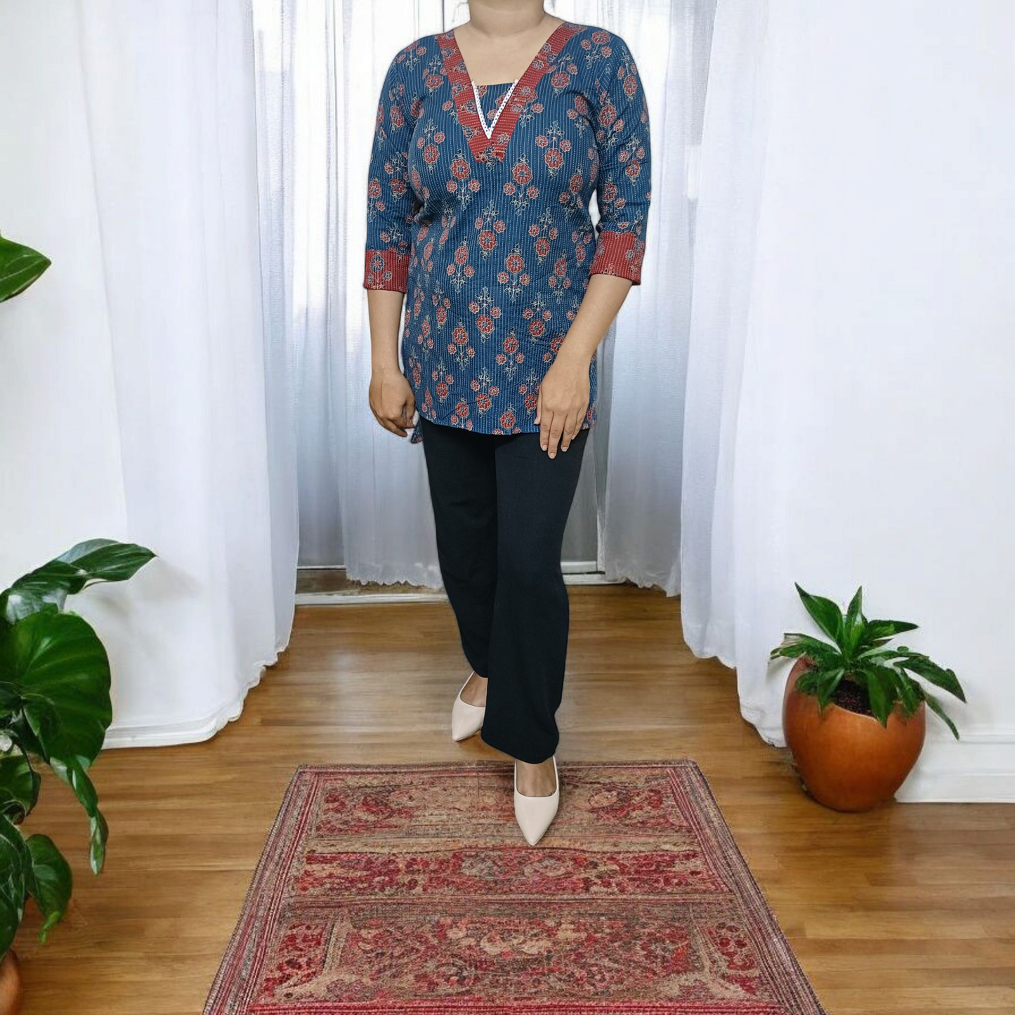 Blue Ember - Short Kurti
