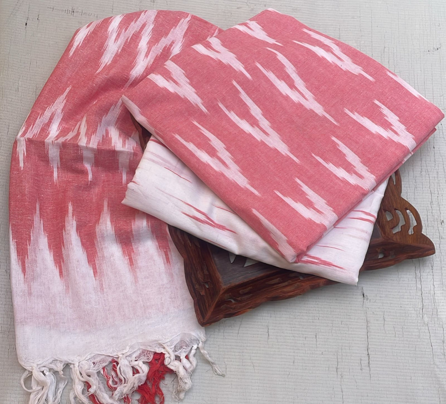 Premium Cotton Ikkat Dress Material