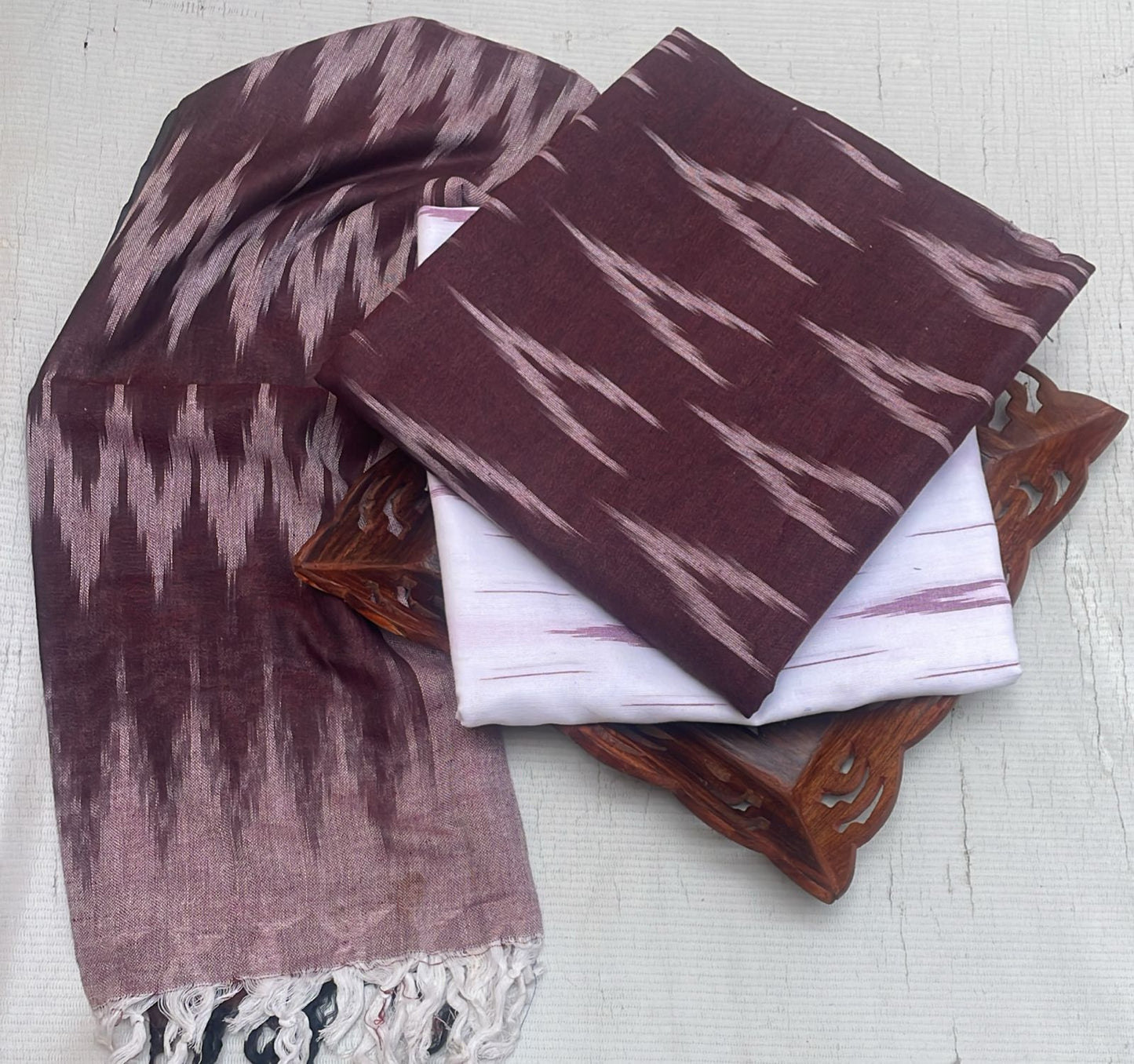 Premium Cotton Ikkat Dress Material