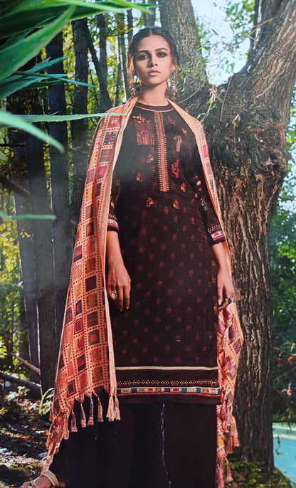Royal Kashmir - Embroidered Dress Material