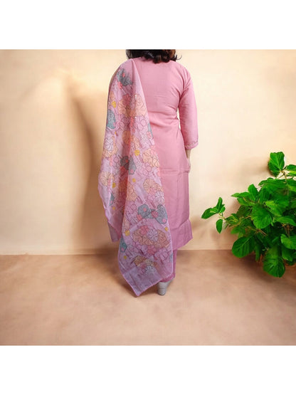 Blushing Elegance - 3 Piece Festive Kurti Suit