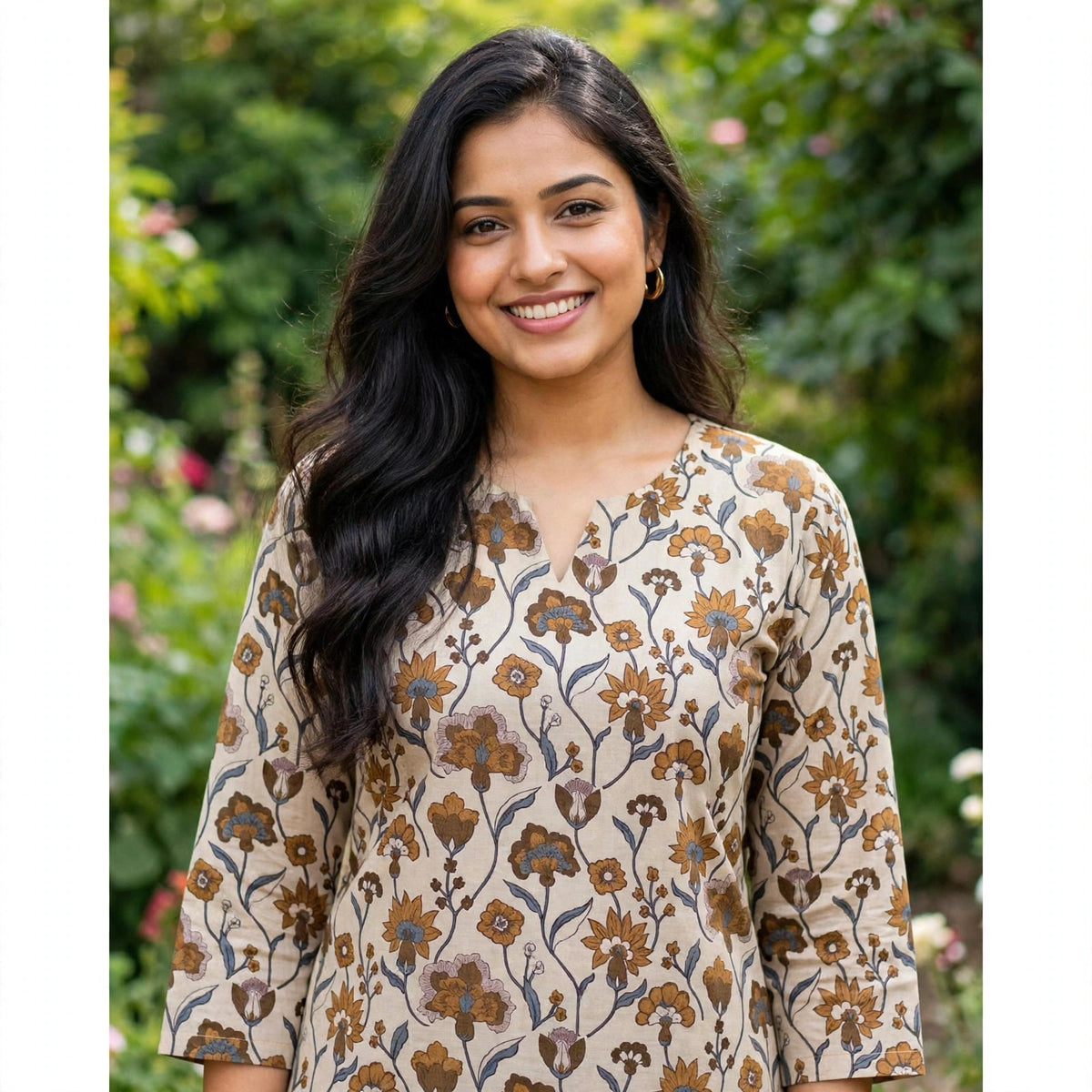 Beige Short kurti