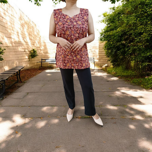 Clay Charm Sleeveless kurti