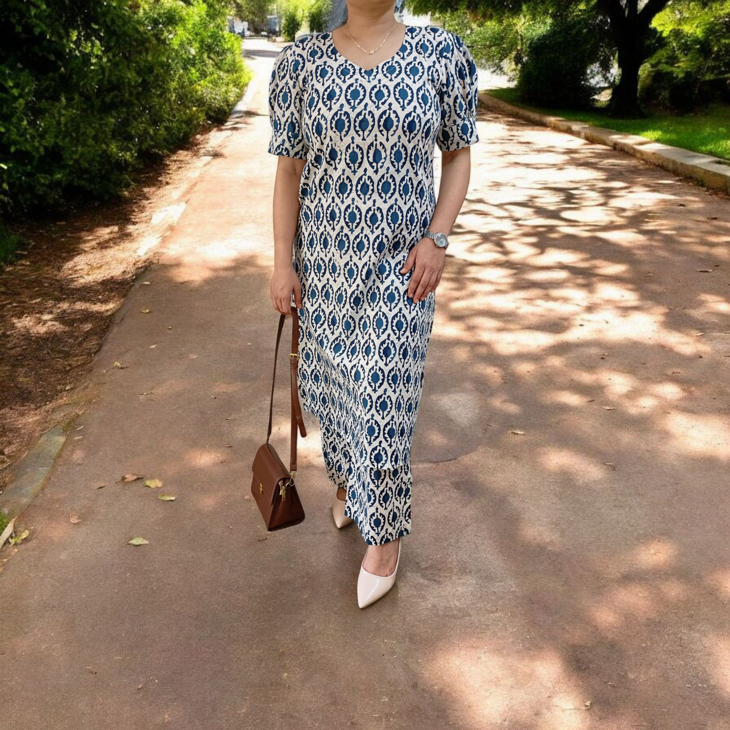 Indigo Bloom- Kurta Set