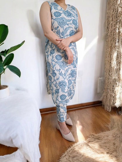 Sky Bloom - Kurta Set