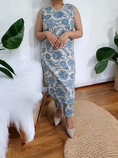 Sky Bloom - Kurta Set