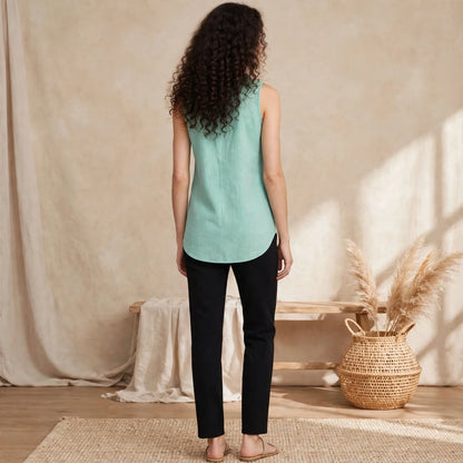 Sea foam Yoke short Top