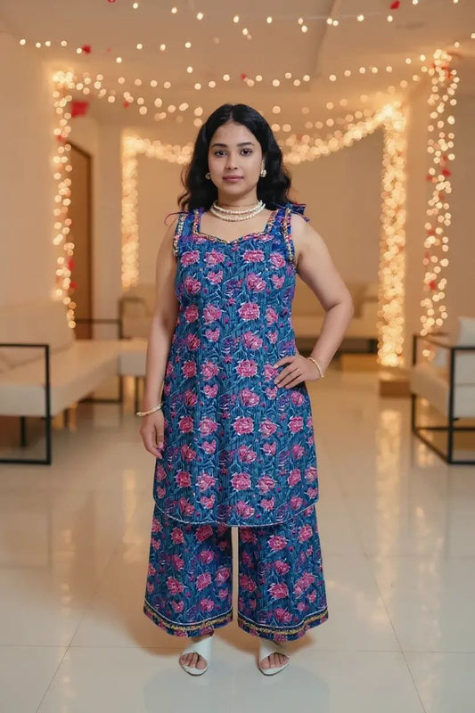 * Floral Fusion Kurta Set