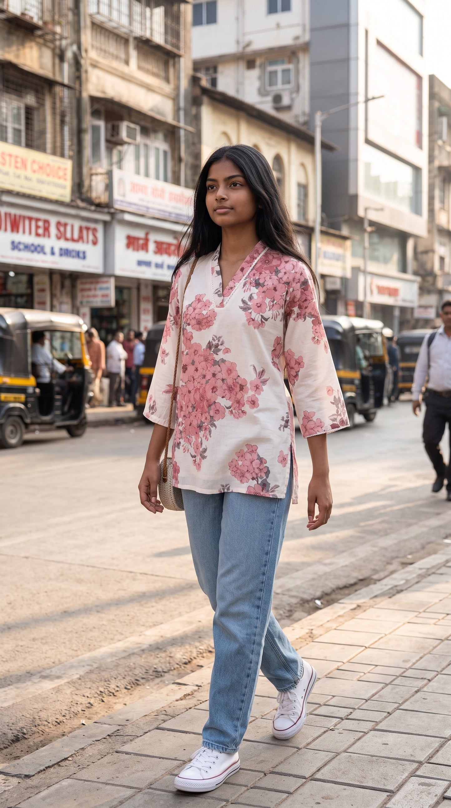 "Lily" Bell sleeves short Kurti