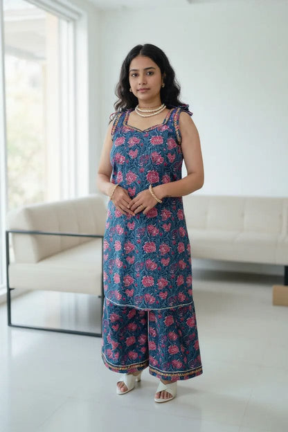 * Floral Fusion Kurta Set