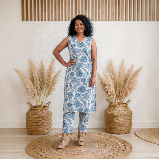 Sky Bloom - Kurta Set